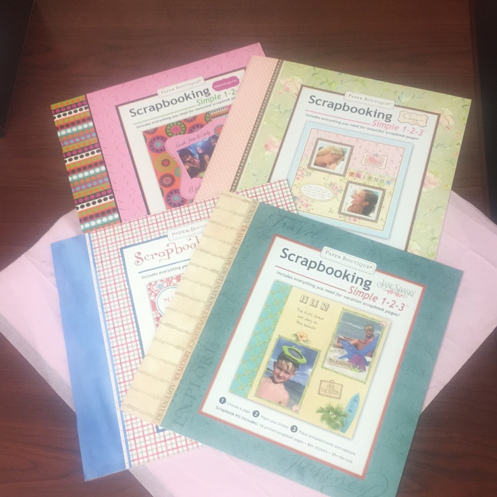 Paper Boutique set of 4 scrapbooking kit